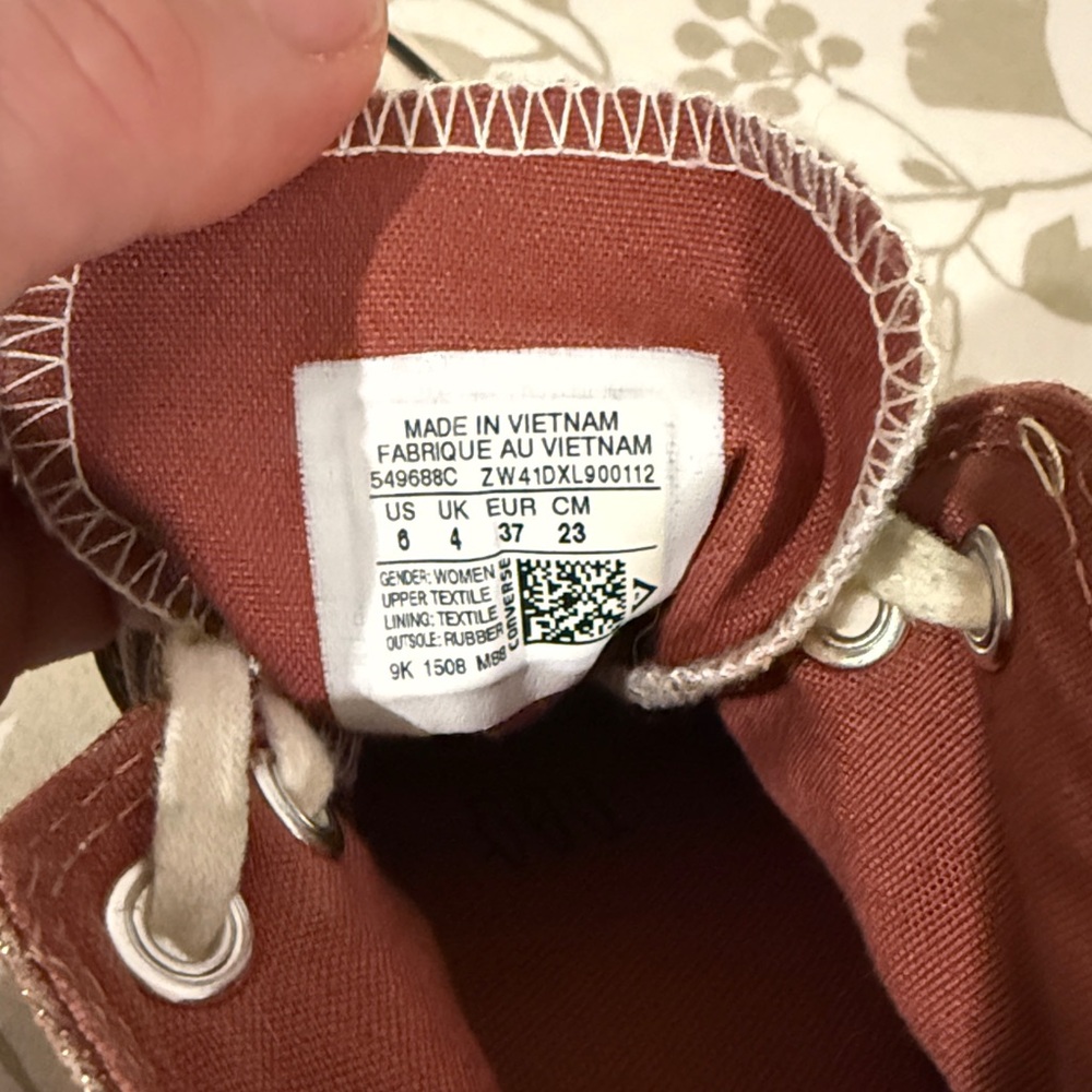 Multicolor Canvas High-top Hidden Wedges - Picture 7 of 7